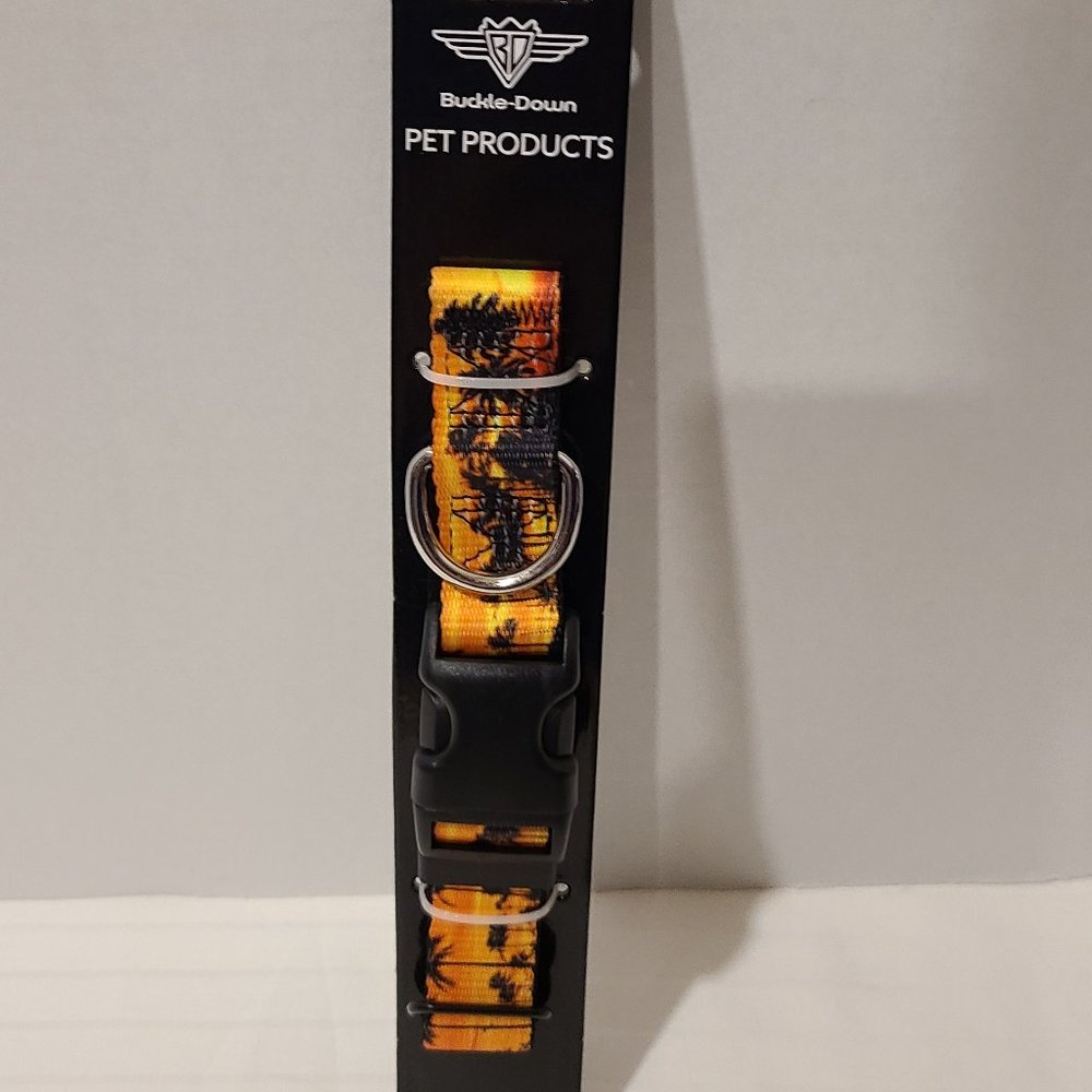 Sunset Palm trees-Tropical Buckle-Down Collar Small 9 to 15 inch neck 1" width